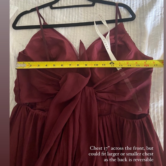 Azazie Gracie Bridesmaid Dress in Cabernet - Picture 10 of 12